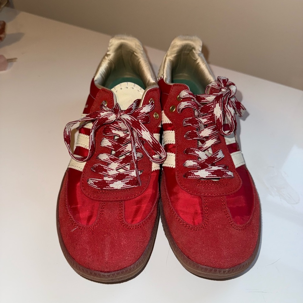 Adidas Wales Bonner Red and White Sneakers